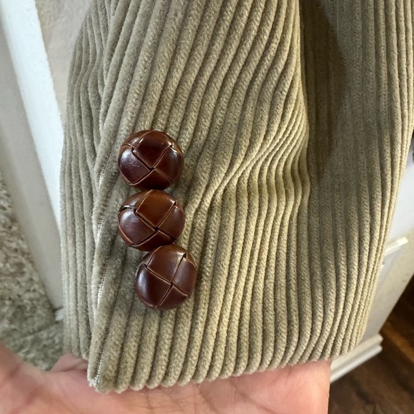 VINTAGE 70’s Orvis Safari Blazer Men’s Zambezi Corduroy Leather Patch Notch 40S - Picture 2 of 10